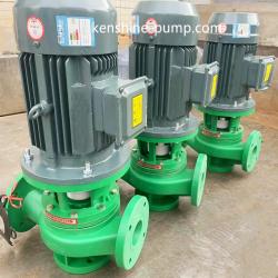 FRPP polypropylene acid alkali resistant vertical inline pipeline centrifugal chemical transfer pump