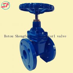 DN100 PN16 DIN3202 F4 Handwheel epoxy spray coating cast iron gate valve