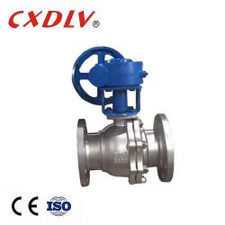 PN25 CF8 Soft Sealing Worm Gear Operated Ball Valve For Oil