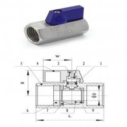 mini ball valve-F/F